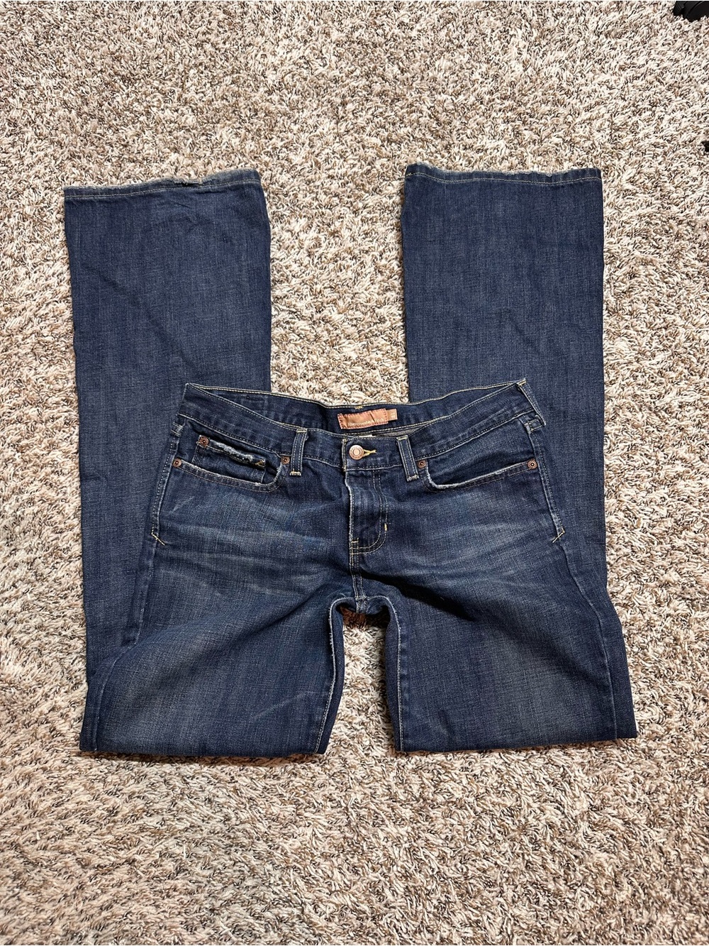 Vintage Y2K Abercrombie & Fitch Dark Blue Boot-Cut Jeans